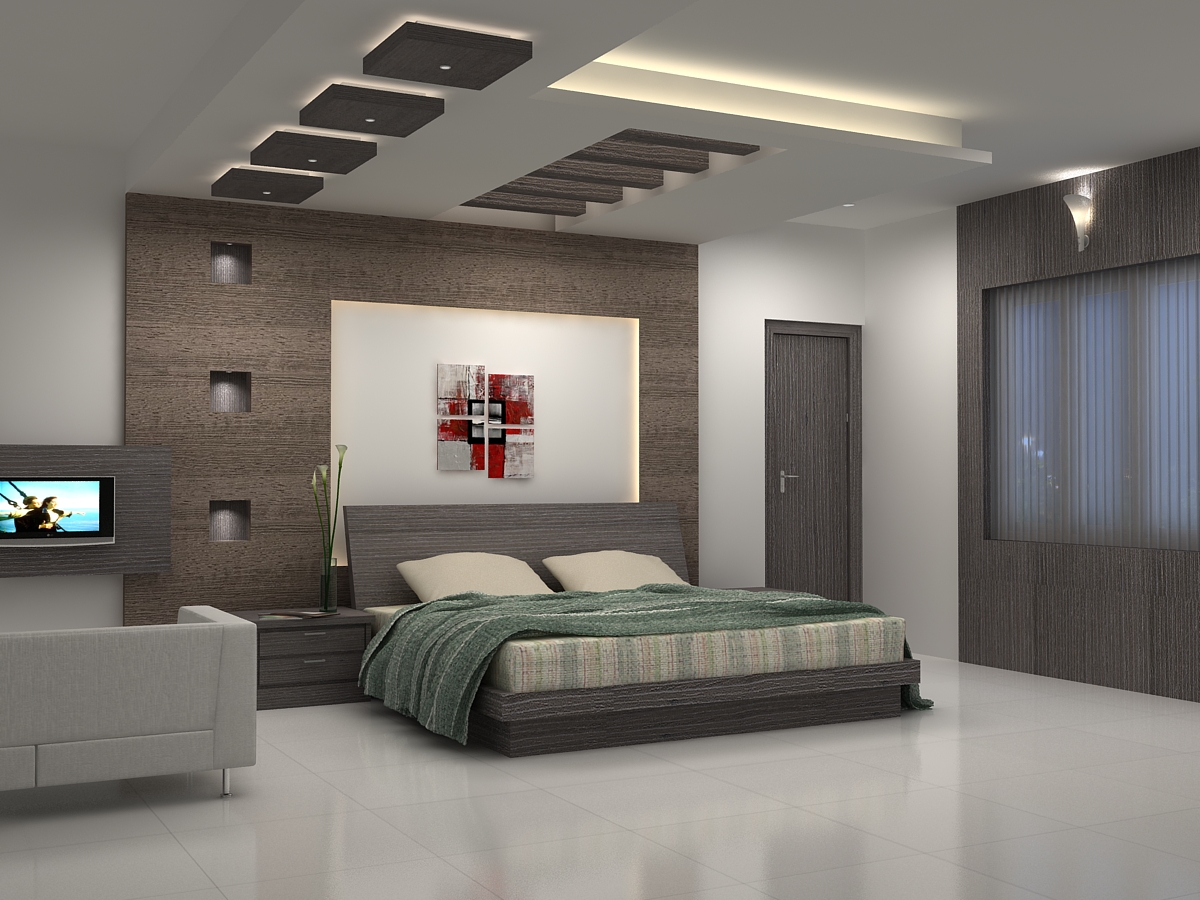 Plaster Ceiling Design for Bedroom 